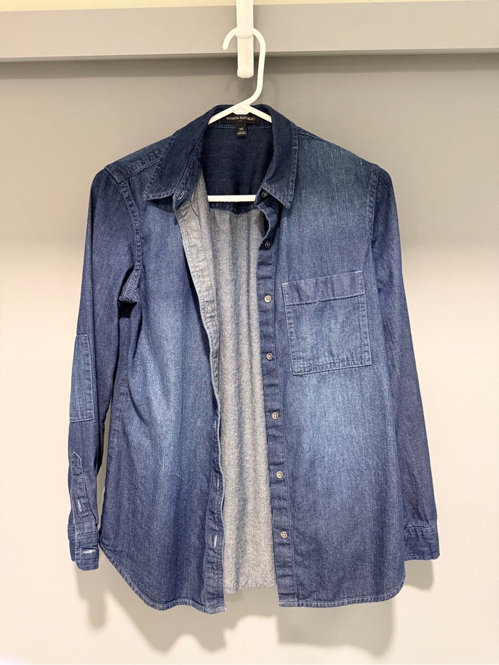Banana Republic Indigo Denim Button-Down Shirt